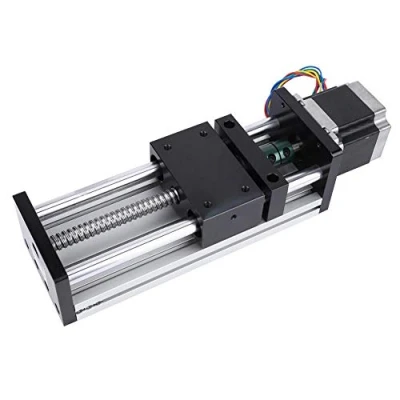 Image de Table coulissante, 1204/1605/1610 coulissante Rails de guidage linéaires avec course 400 mm et moteur pas à Nema17, en alliage d&#039;aluminium(1204)