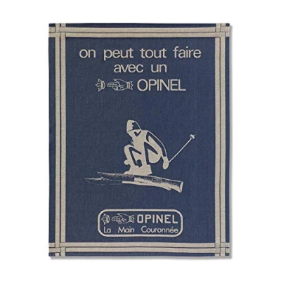 Image de OPINEL Torchon &quot;On peut tout faire&quot; 50 x 70 cm, 100% Coton, Motif Original Rétro Chic et Décalé Fabriqué en France