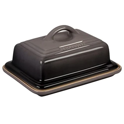 Image de Le Creuset Beurrier en grès, 900 g, 17 x 12,5 9 cm, Flint, 70837174440000
