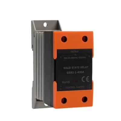 Image de GSR2 1 SSR 10A 25A 40A 60A 80A 100A 120A Din Rail Mounted Solid State Relay Single Phase with Heat Sink DD AA DA SSR(DC to AC,GSR2 25A)