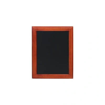 Image de Securit Tableau noir Résistant aux intempéries Cadre acajou 40x50cm WBU M 40