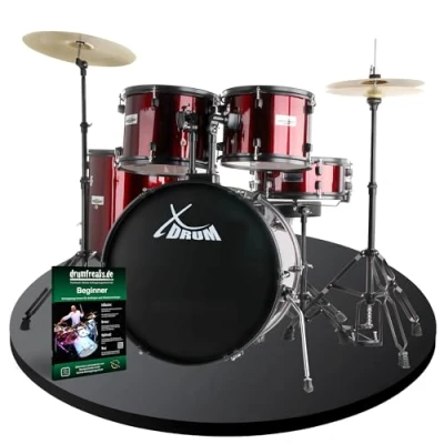 Image de XDrum Rookie 22&quot; Fusion Batterie Studio Set Complet Ruby Red