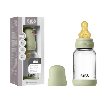 Image de Bibs Biberon Verre Set Complet Sage 120 ml