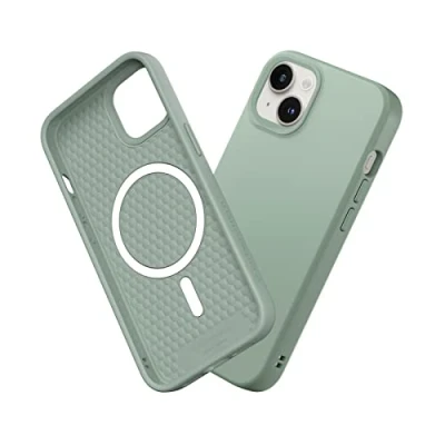 Image de RhinoShield Coque Compatible avec [iPhone 14/13] SolidSuit Magsafe Fine Technologie d&#039;absorption des Chocs et Finition Premium Matte Vert Sauge