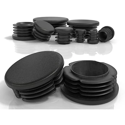 Image de PD® Bouchons à lamelles Ronds 60mm pour Tube Rond Embouts PE Bouchon Pied de Chaise Carré Tubes Métalliques, Chaises, Canapés, Tables et étagères 20 pcs.