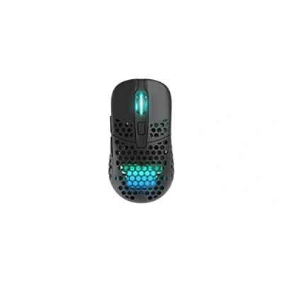 Image de Xtrfy M42 Wireless, souris de gaming ultralégère sans fil, optimisé pour l’e sport radio 2,4 GHz, rétro éclairage RGB, boîtier modulaire (2 dimensions incl.), Rechargeable, Noir