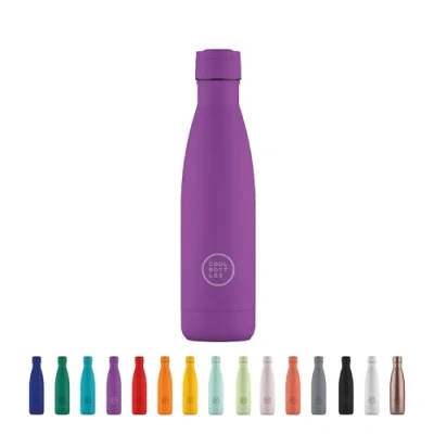Image de Cool Bottles Bouteille Acier Inoxydable 500 ml Vivid Violet 26,5 x 7 cm Isotherme Boissons froides 36 heures et chaudes 18 Triple Technology Sans BPA