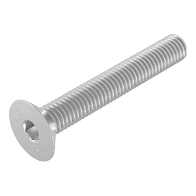 Image de Vis à tête fraisée SECCARO M6 x 40 mm, acier inoxydable V2A VA A2, DIN 7991 / ISO 10642, six pans creux, 20 pièces