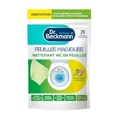 Image de Dr. Beckmann feuilles Magiques® Nettoyant WC Fraîcheur Agrumes x20