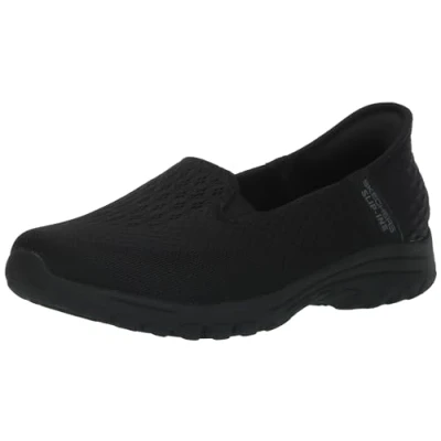 Image de Skechers Femme Reggae Fest 2.0 Basket, Maille filetée Noire, 41 EU