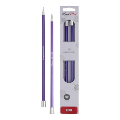 Image de KnitPro Nova Aiguilles Tricoter Zing Simple, en Aluminium, Multicolourede, 30 cm x 7.00 mm