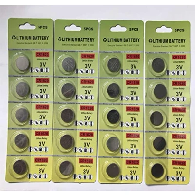 Image de CR1620 3V Batterie au Lithium (20 Sacs) CR 1620. Pile en Monnaie