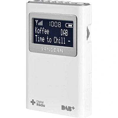 Image de Sangean DPR 39 Radio/Radio réveil MP3 Port USB Blanc