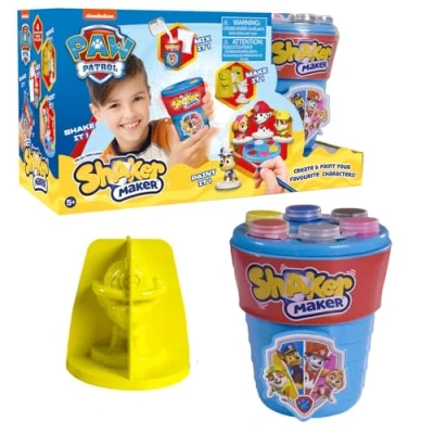 Image de Shaker Maker, Poudre Création de Personnages, Activité Artistique et Manuelle, Modèle La Pat Patrouille, pour Les Enfants à partir 5 Ans, HKW00, Multicolor