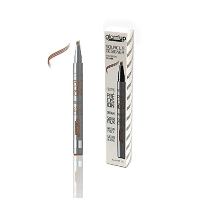 Image de Glam&#039;Up Paris Feutre à Sourcils Micro Précision Technique Microblading Waterproof Résistant l&#039;Eau Pointe Trident N01 Marron Clair