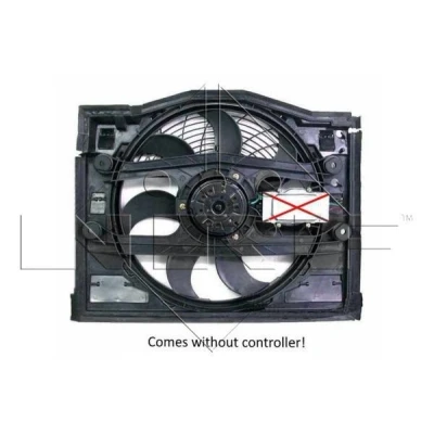 Image de NRF 47027 ventilateur Moteur 390 12 228 avec cadre du de radiateur (encadrement) sans appareil commande BMW: 3 Berline, Coupe