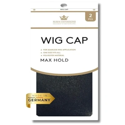 Image de Rubin Extensions Lot de 2 bonnets perruque en nylon respirant et élastique (Noir)
