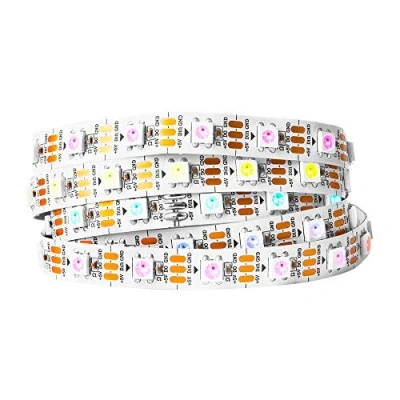 Image de BTF LIGHTING WS2812B IC RGB 5050SMD Or Pur Bande LED Adressable Individuelle 1M 60LED/m Noir FPCB Flexible Full Color IP30 DC5V pour Projet DIY Chasing (Pas d&#039;Adaptateur ou de Contrôleur)