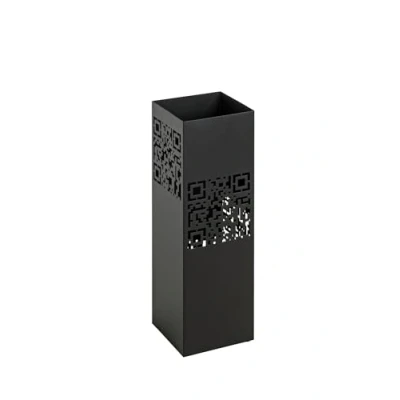 Image de Haku Möbel Porte Parapluie, Métal, Noir, L 16 X P H 48 cm