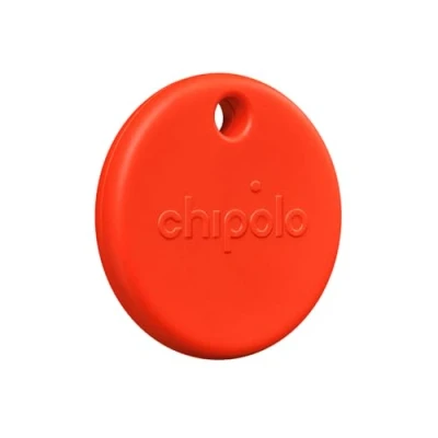Image de Chipolo Étiquette de suivi POP Colorée, compatible, traqueur Bluetooth puissant avec appel votre téléphone et alerte hors portée, fonctionne Apple Find My ou Google Device (rouge)