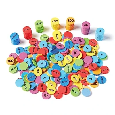 Image de Learning Resources Jetons de valeurs place, 18,3 x 14 5,1