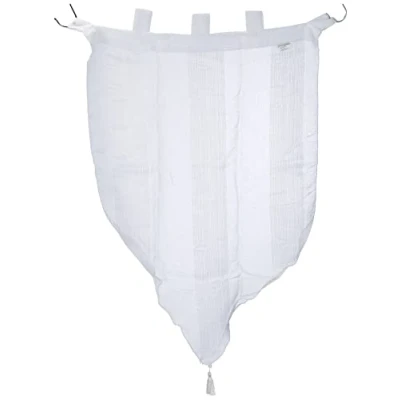 Image de douceur d&#039;intérieur, Paire de Voilages à Passants (2 x 60 90 cm) Salina Blanc, Voile Sablé