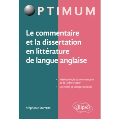 Image de Le Commentaire et la Dissertation en Littérature de Langue Anglaise Livre d’occasion Correct