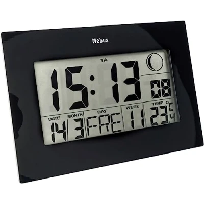 Image de Mebus 46732 Horloge Radio pilotée numérique
