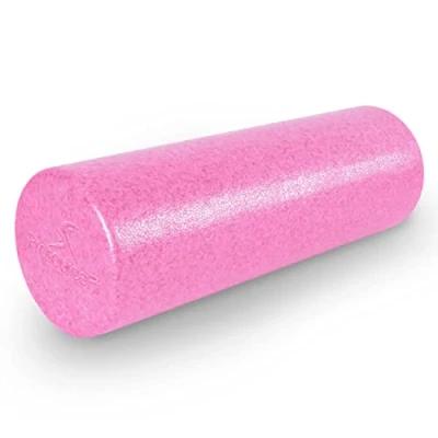 Image de ProsourceFit High Density Foam Rollers 18 inches long, Firm Full Body Athletic Massager for Back Stretching, Yoga, Pilates, Post Workout Trigger Point Release, Pink