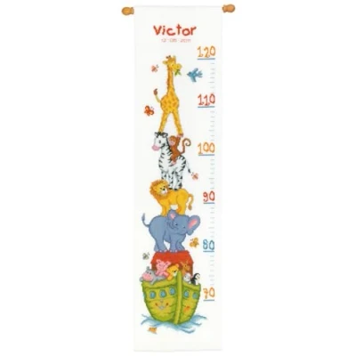 Image de Vervaco Kit au point compté L&#039;Arche de Noé Multicolore ,