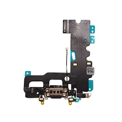 Image de DHLK® Connecteur de Charge Compatible avec iPhone 7 Nappe Interne Charging Port, Gris Fonce (A1660, A1778, A1779)