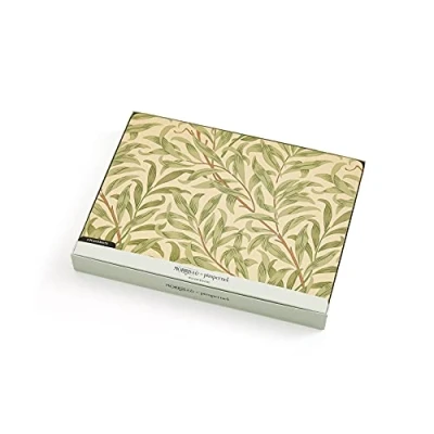 Image de Set de table américain Pimpernel, lot 6, motif branche saule, couleur : vert