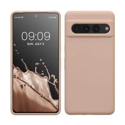 Image de kwmobile Housse Compatible avec Google Pixel 7 Pro Coque de téléphone Protection Souple en TPU Silicone Rose Ancien Mat