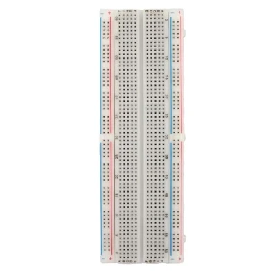 Image de MMOBIEL 1pcs PCB Breadboard Prototype de Carte Circuit Imprimé Sans Soudure 1x830 Points Compatible avec DIY Arduino, Raspberry Pi 2/3 / 4/5 Projects Proto Shield Distribution