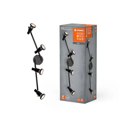 Image de LEDVANCE Spot pour plafond LED GU10, à 4 lampes, noir