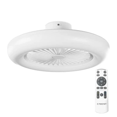 Image de Noaton Ventilateur de plafond 11055W Callisto, minuteur, abat jour, télécommande, LED dimmable max 48 W, 3 températures couleur, débit d&#039;air jusqu&#039;à 45 m3/min, pour la chambre, diamètre 55 cm