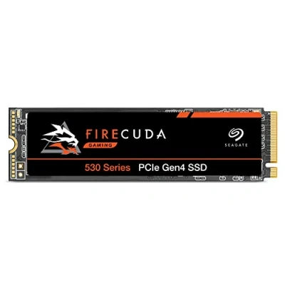 Image de Seagate FireCuda 530, 4 To, SSD interne, M,2 PCIe 4e génération NVMe 1,4, 7 300 Mo/s, NAND TLC 3D, 5100 TBW, 1,8 million d&#039;heures MTBF, pour PC, 3 ans Rescue Services (ZP4000GM3A013)
