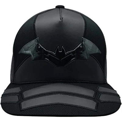 Image de Concept One Casquette de Baseball Batman Dad avec Bord Plat, Noir, Taille Unique Mixte