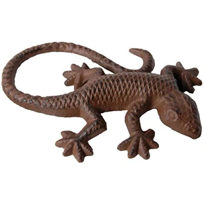 Image de Esschert Design TT03 Lézard en Fonte Marron 15,1 x 10,4 2,8 cm