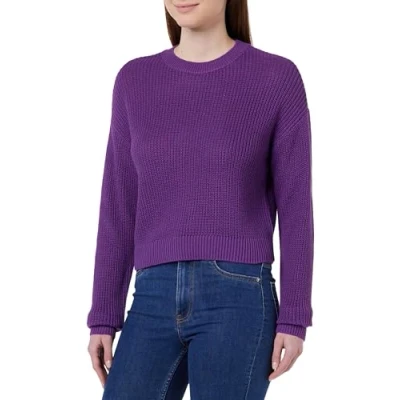 Image de Noisy May Nmmaysa L/S Oneck NOOS Pullover, Femme, Taille: Medium, Amaranth