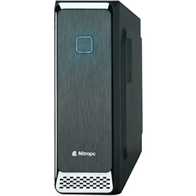 Image de NitroPC PC Office Silver (AMD Ryzen 5 4650G 6/12 4.2GHz, RX Vega 7, RAM 16Go, M.2 512Go + HDD 2To, Windows 11, WiFi) Ordinateur de Bureau, Travail, Tours
