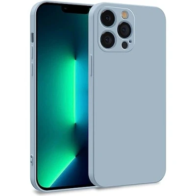 Image de MyGadget Coque Compatible avec Apple iPhone 13 Pro Case TPU Souple &amp; Soft Doublure Microfibre Cover Protection Extra Fine Légère Bleu Clair