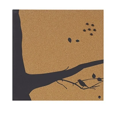 Image de Bi Office Swallow 1 Tableau d&#039;Affichage en Liège, 40 x cm, Panneau avec des Motifs Noirs