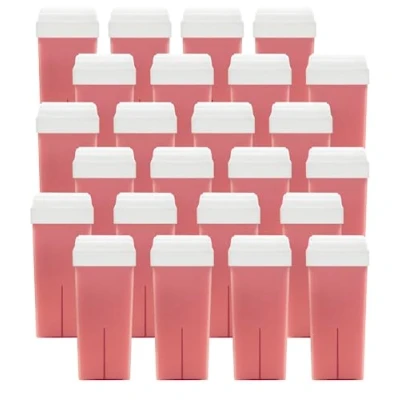 Image de Roll On Cire Epilation Rose 24 Recharges Facile à étaler et Retirer