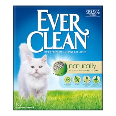 Image de Ever Clean Litière agglomérante Naturelle à 99,9% avec Un mélange Optimal d&#039;argile et de maïs