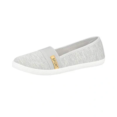 Image de Elara Ballerine Femme Pantoufles Plat Chunkyrayan MEL0258 Grey 42