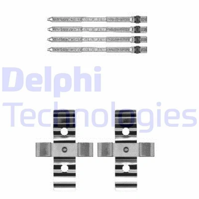 Image de DELPHI LX0604 Kit d&#039;accessoires, plaquette de frein à disque RENAULT: CLIO 3, MEGANE 2, ALFA ROMEO: MiTo, ABARTH: Punto Evo
