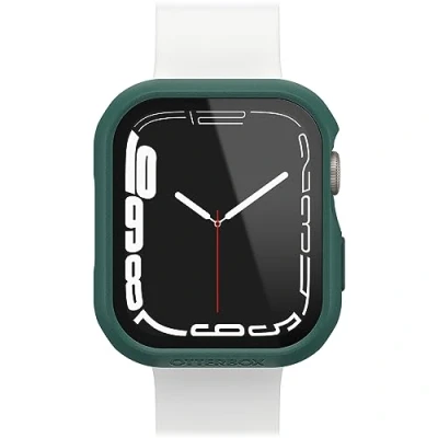 Image de Otterbox Bumper Eclipse avec protecteur d&#039;écran intégré pour Apple Watch Series 9/8/7 45mm, Verre trempé, antichoc, anti chute, coque de protection, élégant Watch, Vert Clair