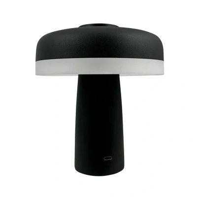 Image de Dyberg Larsen Lampe à poser LED rechargeable Porter, noir, 16 cm