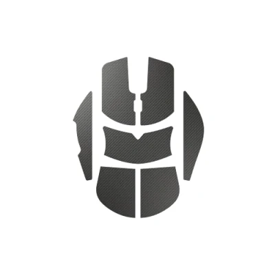 Image de Glorious Gaming Bande agrippante pour Les Souris Model D Anti dérapante, résistante au Gras et à la Sueur, 0,5 mm d’épaisseur, prédécoupé, Application Facile, adhésif 3M Noir